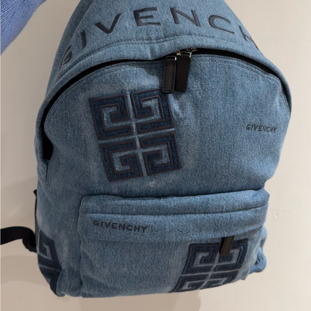 Givenchy Blue Denim Backpack